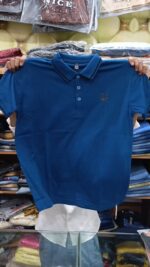men's blue cotton blend polo shirts in pakistan