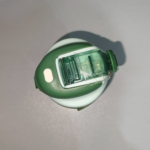 570ml green glass water bottle with protective sleeve and adjustable strap